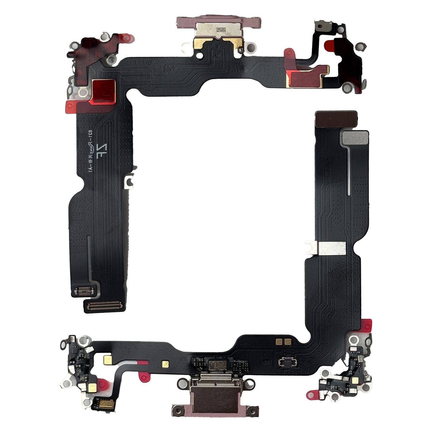 Für Apple iPhone 15 Plus Ladeanschluss Dock Connector Ersatzteil Pink-0