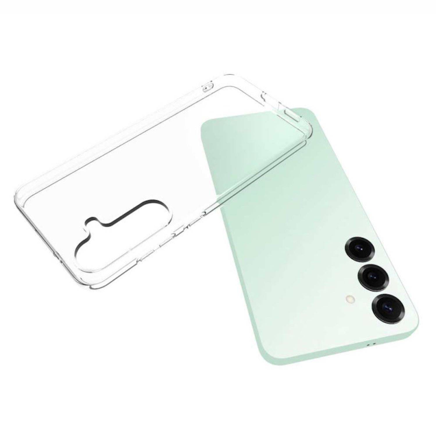 Für Samsung Galaxy S25 FE Silikon TPU Schutz Hülle Cover Transparent + H9 Hart Glas Folie-2