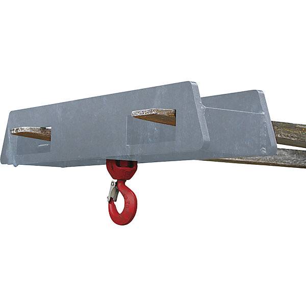 Stapler-Aufsatz mit Lasthaken über 2 Gabelzinken Tragfähigkeit 5000 kg verzinkt. Florian Eichinger GmbH