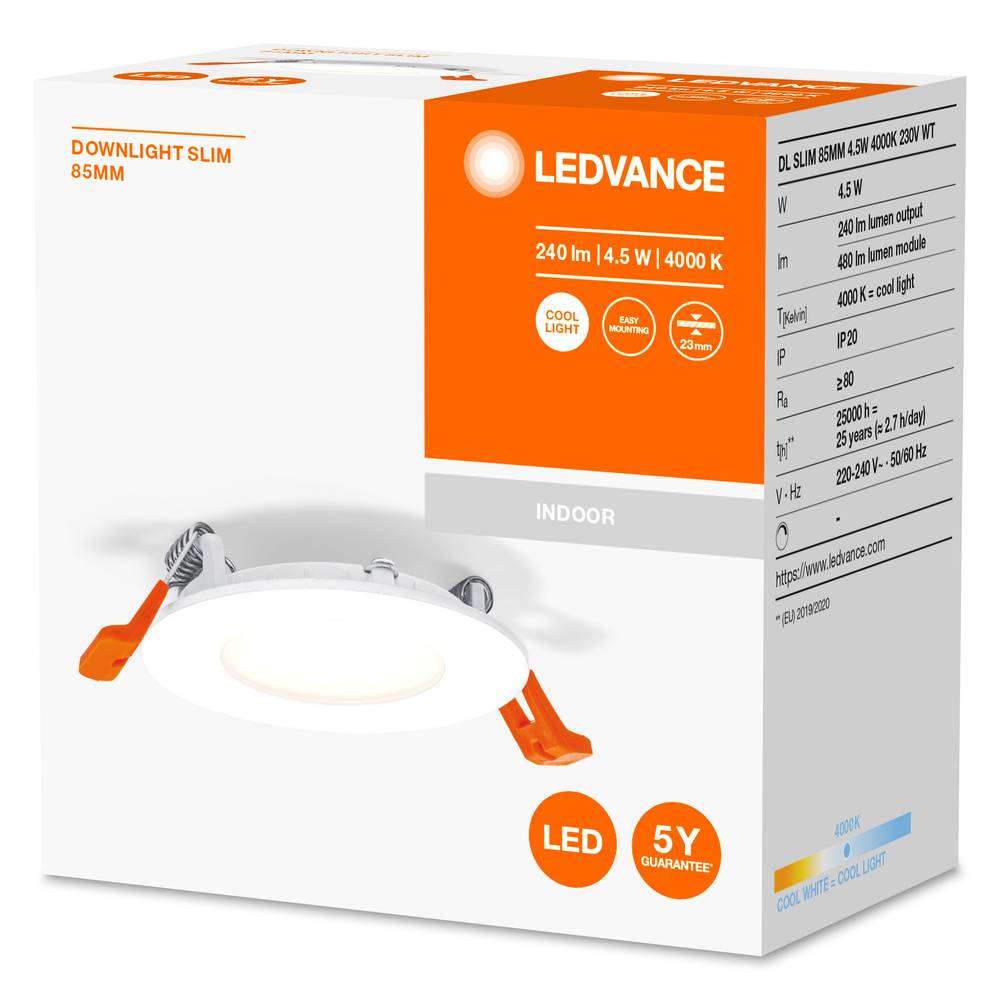 LEDVANCE 4058075573116 RECESS SLIM DOWNLIGHT LED-Einbauleuchte LED 4.5 W Weiß-3