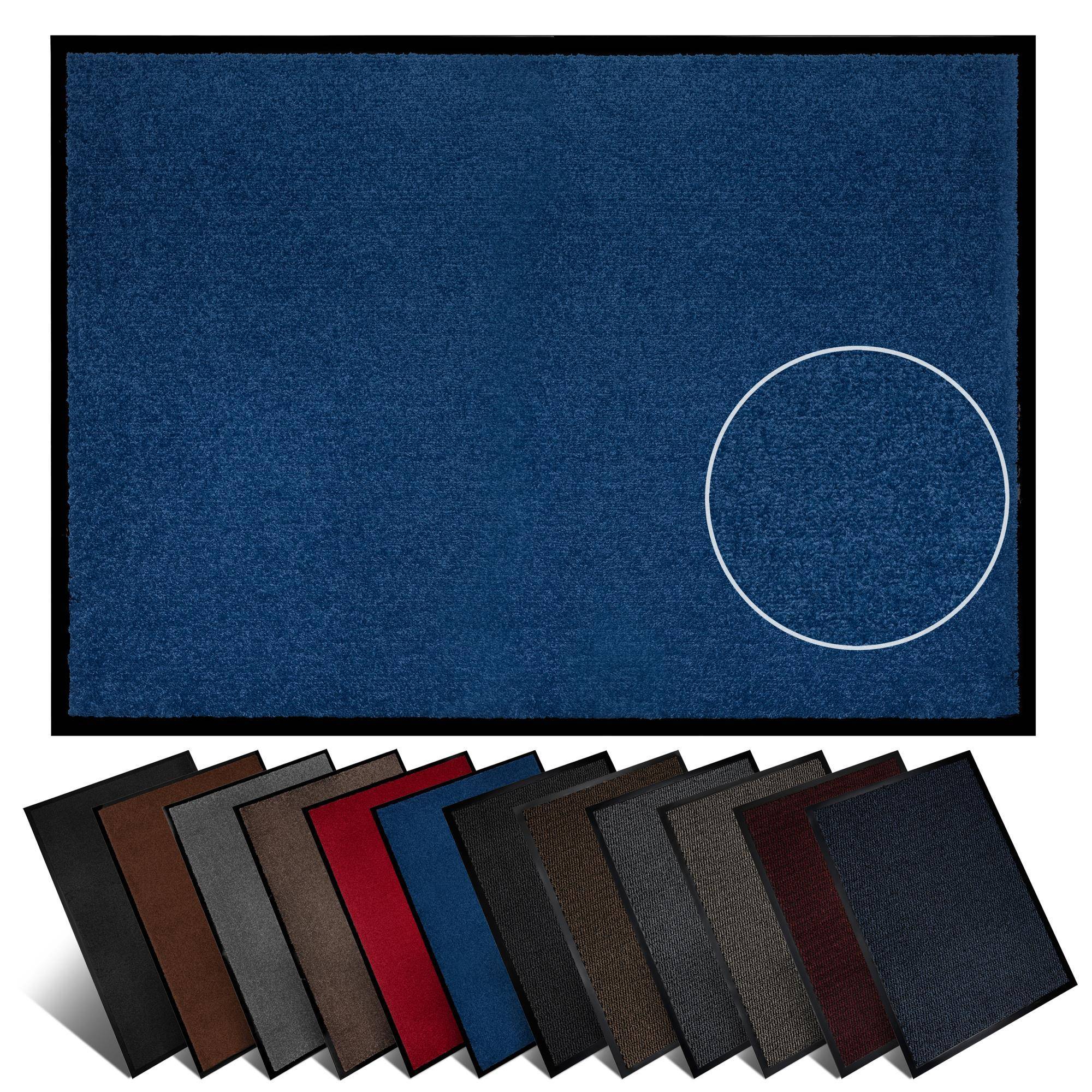 Furni24 Fußmatte - Blau, 80 x 120 cm-0