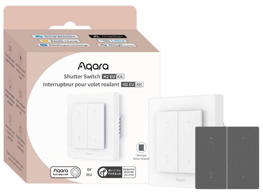 Aqara H2 EU - Rollladenschalter - kabellos-0