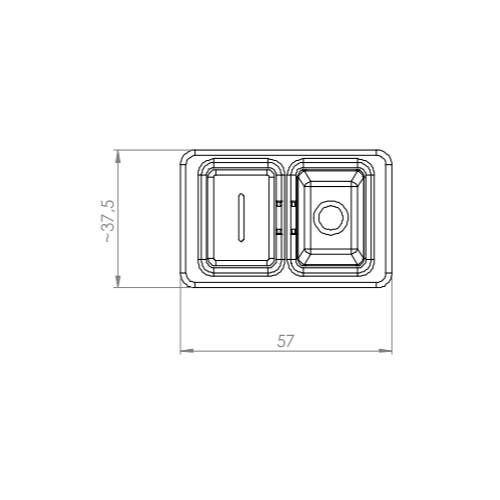 407 000 02 Kedu KB-01 Einbauschalter KJD17B-1