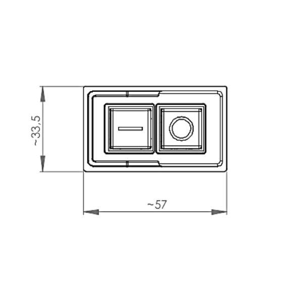 407 000 01 Kedu KB01-KT Einbauschalter KJD17F-1