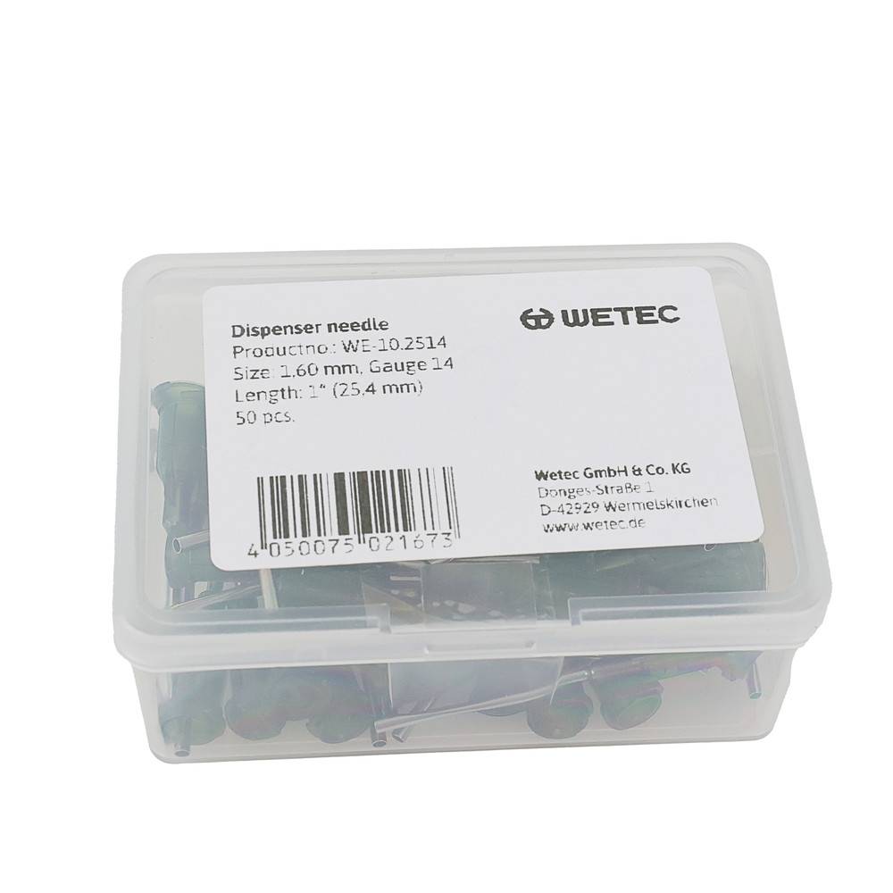 WETEC Dosiernadel, gerade, 1", 0,26 mm / Gauge 25, rot-3
