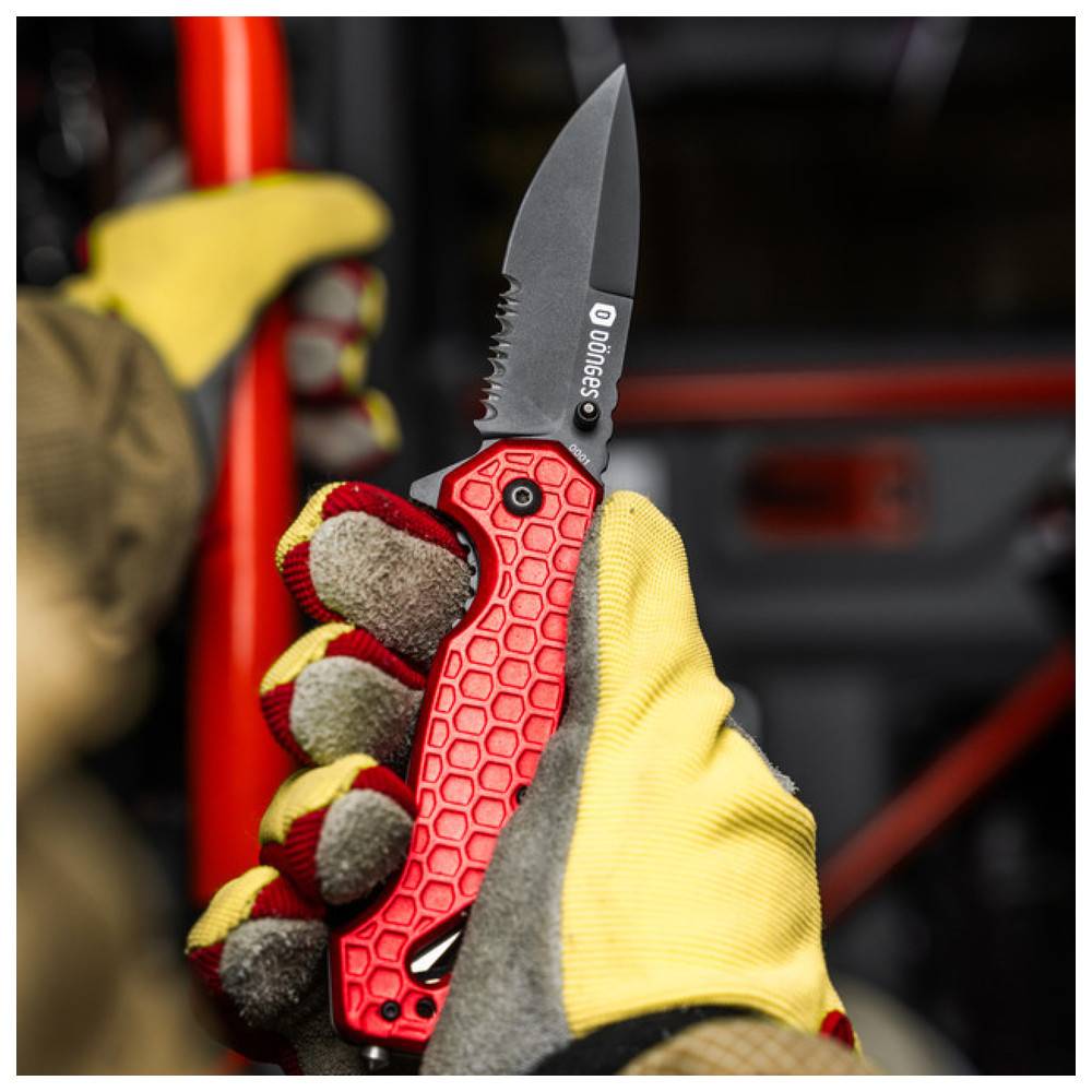Dönges Rettungsmesser Basic, Fire Fighter, Farbe Rot-3
