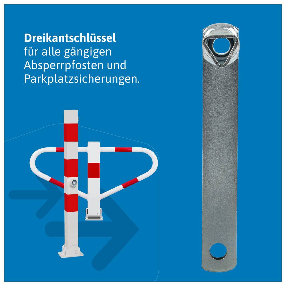 Dönges Schlüssel für Absperrpfosten | Dreikantschlüssel M12 19 mm, Dreikant M12-1