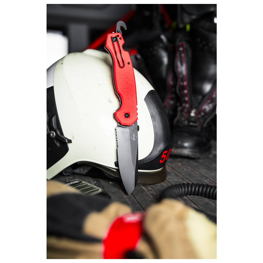 Dönges Rettungsmesser Professional, Fire Fighter, Farbe Rot-3