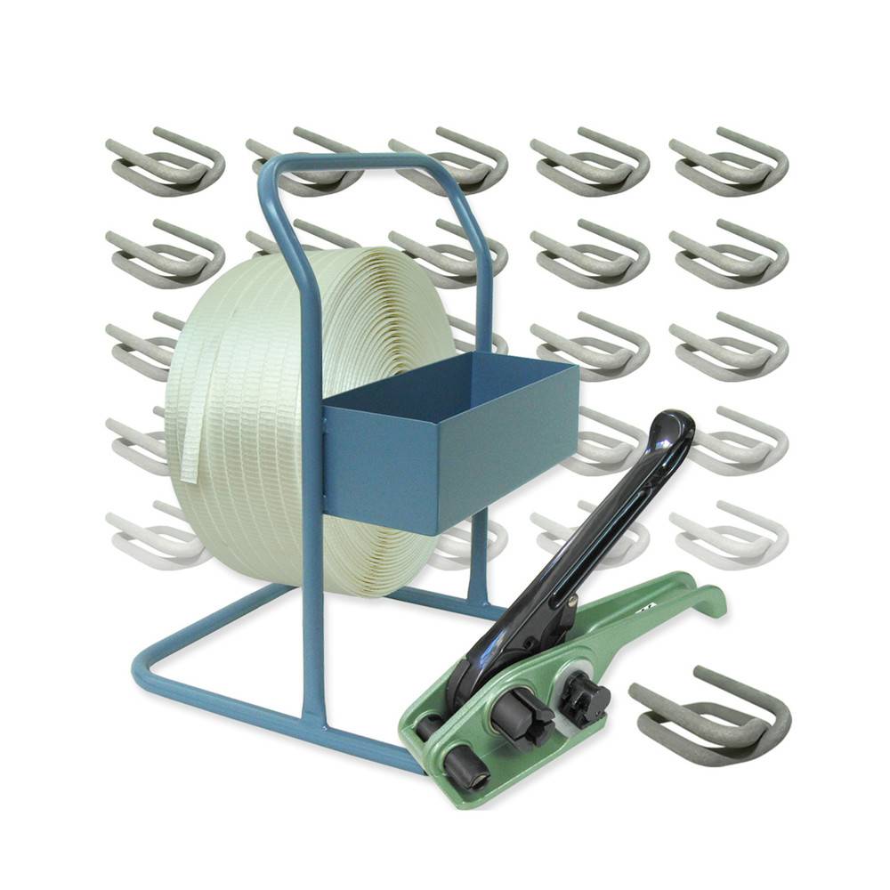 WETEC Umreifungsset 25 mm, mit Spanner und Abroller-0
