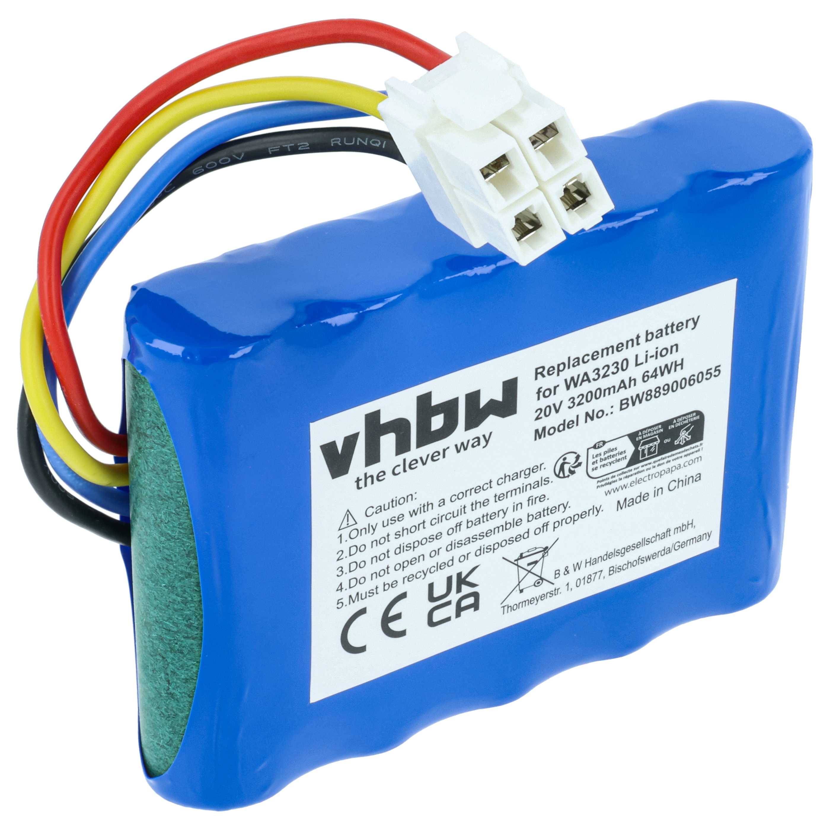 vhbw Akku Ersatz für Landxcape LA0007 | LA0002, LA0001 für Rasenroboter Rasenmäher (3,2Ah, 20V Li-Ion)-0