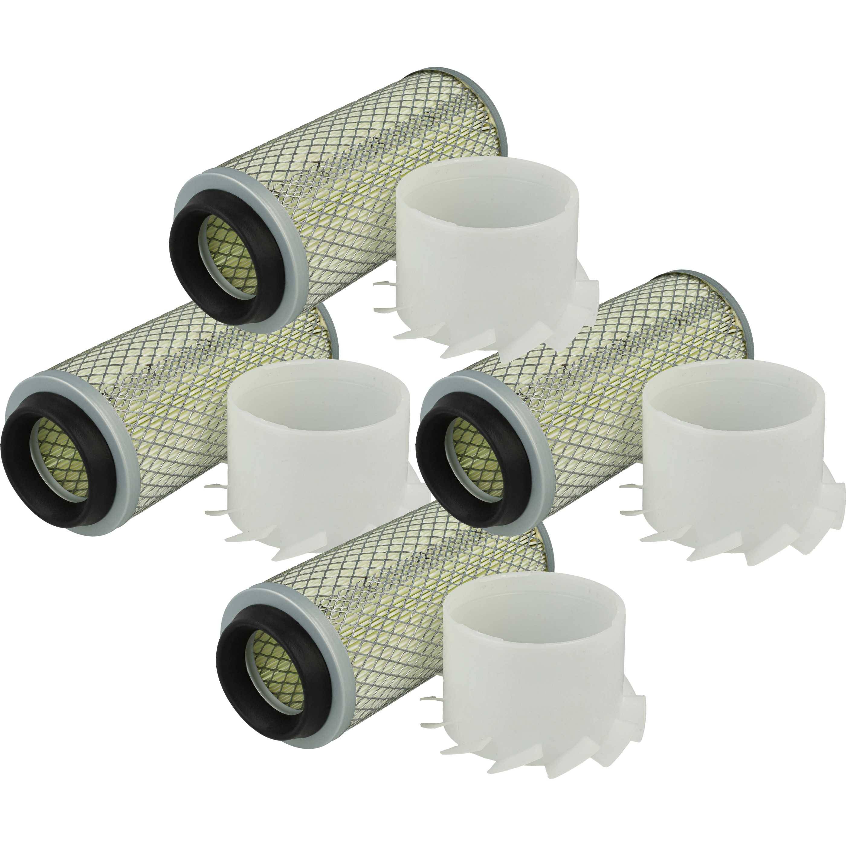 vhbw 4x Äußerer Luftfilter kompatibel mit Bobcat 200-Series 220 | Bagger-0