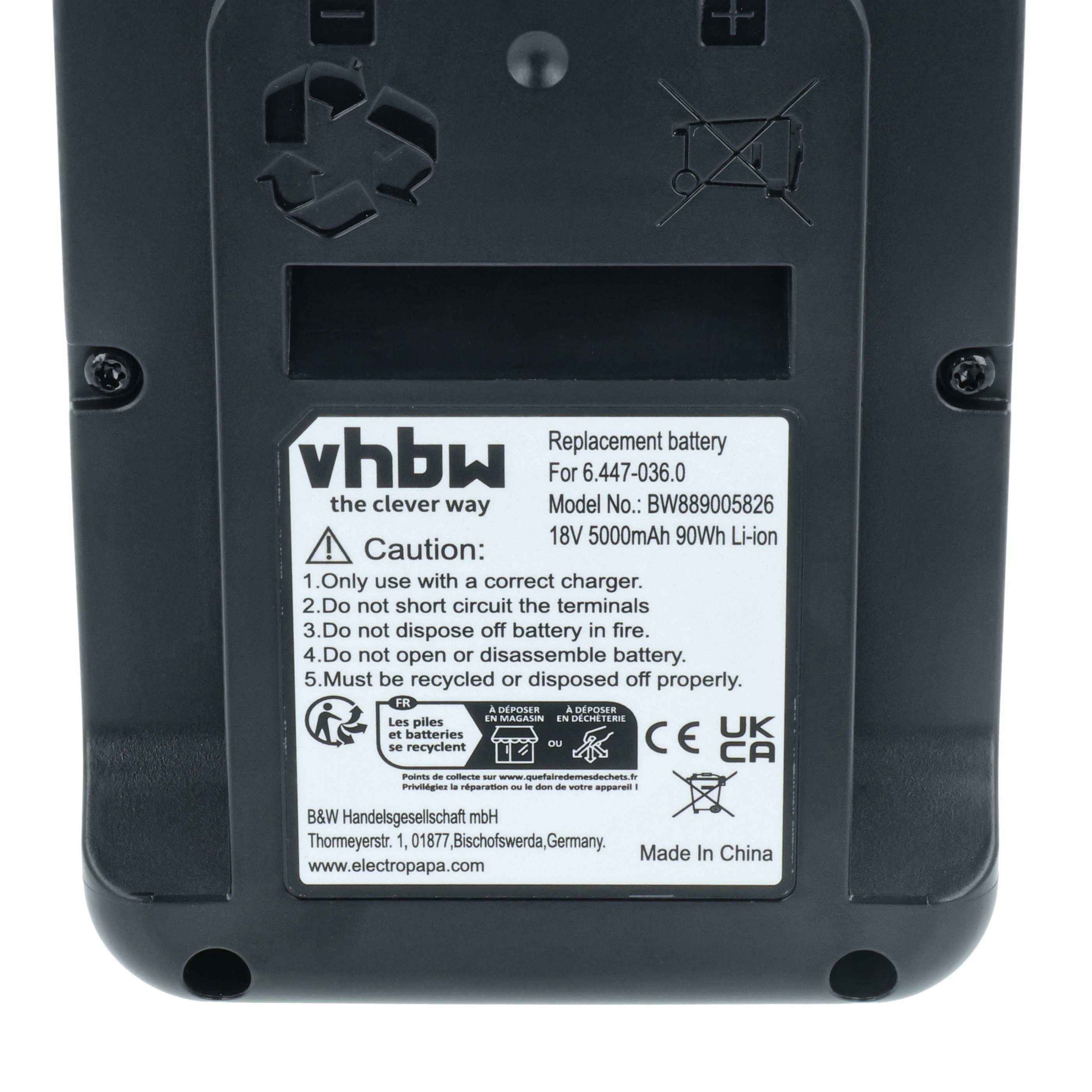 vhbw Akku kompatibel mit Kärcher WD 1 Compact | WD 3-18, WD 3-18 S, WD 2-18, WD 3-185, WD 4-18 Dual Home Cleaner-3