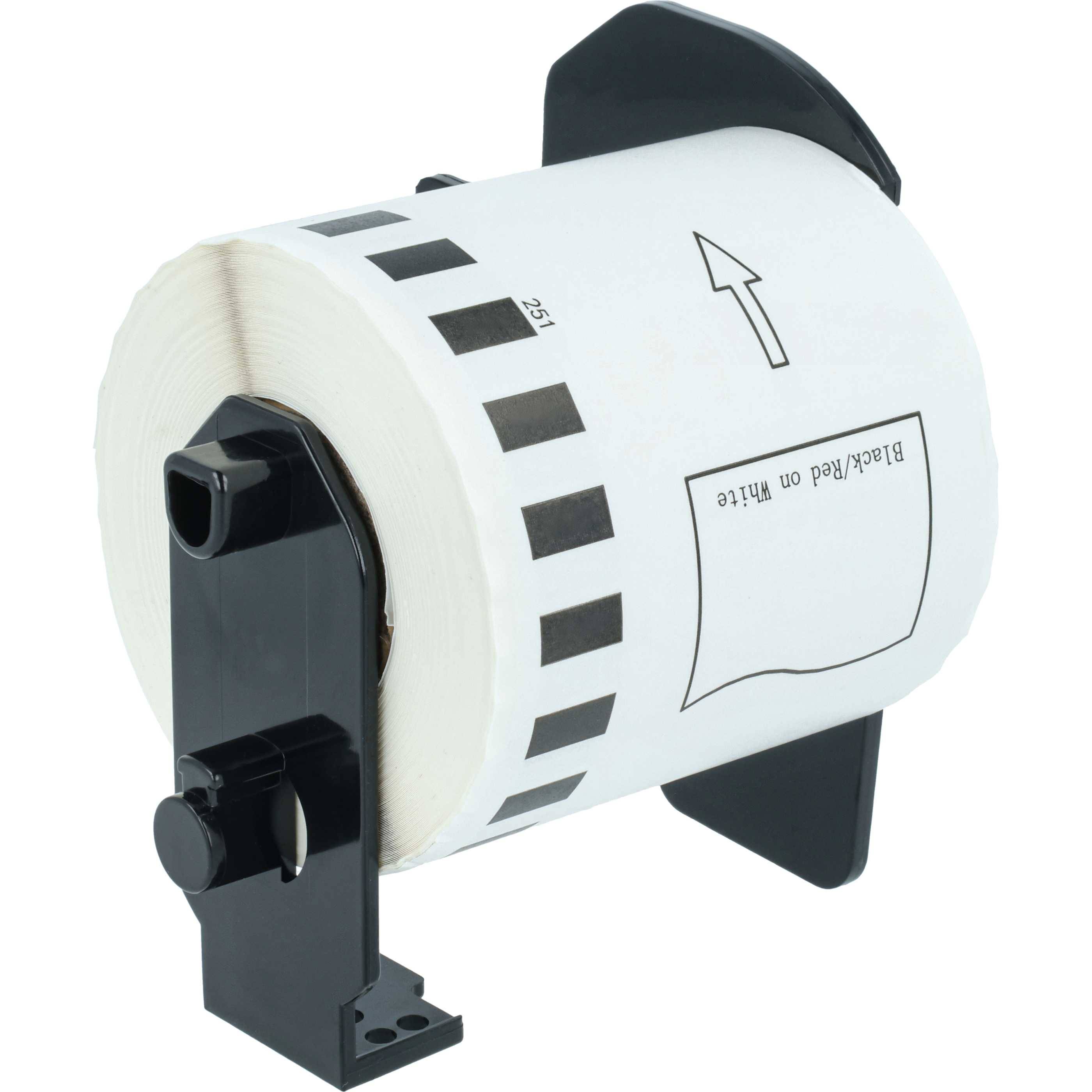 vhbw 5x Etiketten-Rolle mit Halter 62mm x 15,24m Ersatz für Brother DK-22251 für Etiketten-Drucker-1