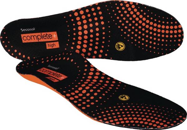 Einlegesohle SECOSOL® COMPLETE+ HIGH Gr.43 schwarz/rot