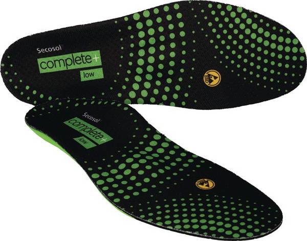 Einlegesohle SECOSOL® COMPLETE+ LOW Gr.49 schwarz/grün