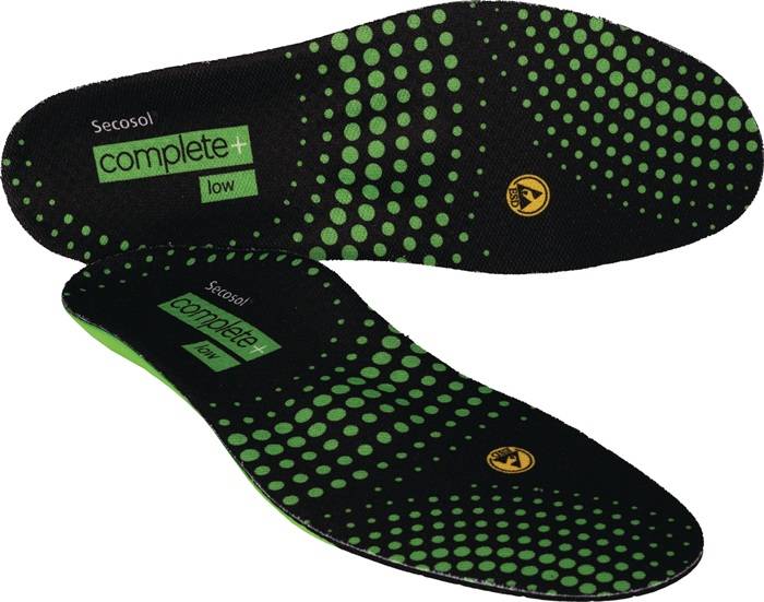 Einlegesohle SECOSOL® COMPLETE+ LOW Gr.49 schwarz/grün-0