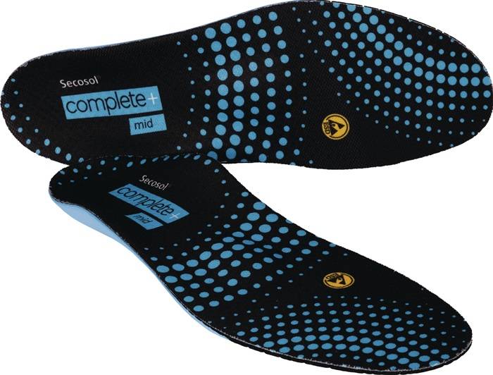 Einlegesohle SECOSOL® COMPLETE+ MID Gr.37 schwarz/blau-0
