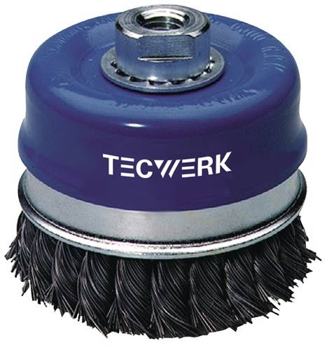 Topfbürste D.100mm Drahtstärke 0,5mm STA 8500min-¹ TECWERK-0
