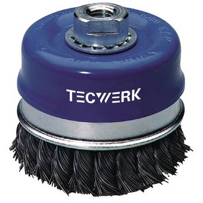 Topfbürste D.100mm Drahtstärke 0,5mm STA 8500min-¹ TECWERK-0