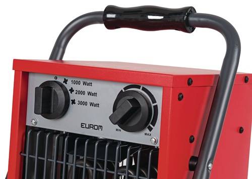 EUROM 332407 Elektroheizer 308,88 m³/h 1000/2000/3000 W 16 A EUROM für den Ein-4