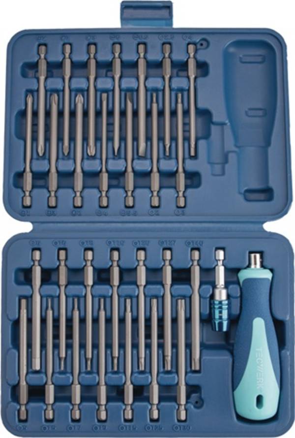 TECWERK Bitsortiment  30-teilig Schlitz/PH/PZD/TX-BO/6Kt.