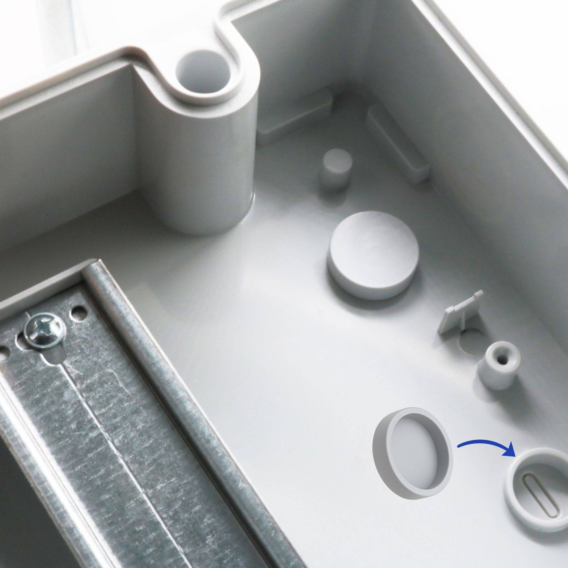 Sicherungskasten IP65 Aufputz 12 Module Verteilerkasten Feuchtraumverteiler-1
