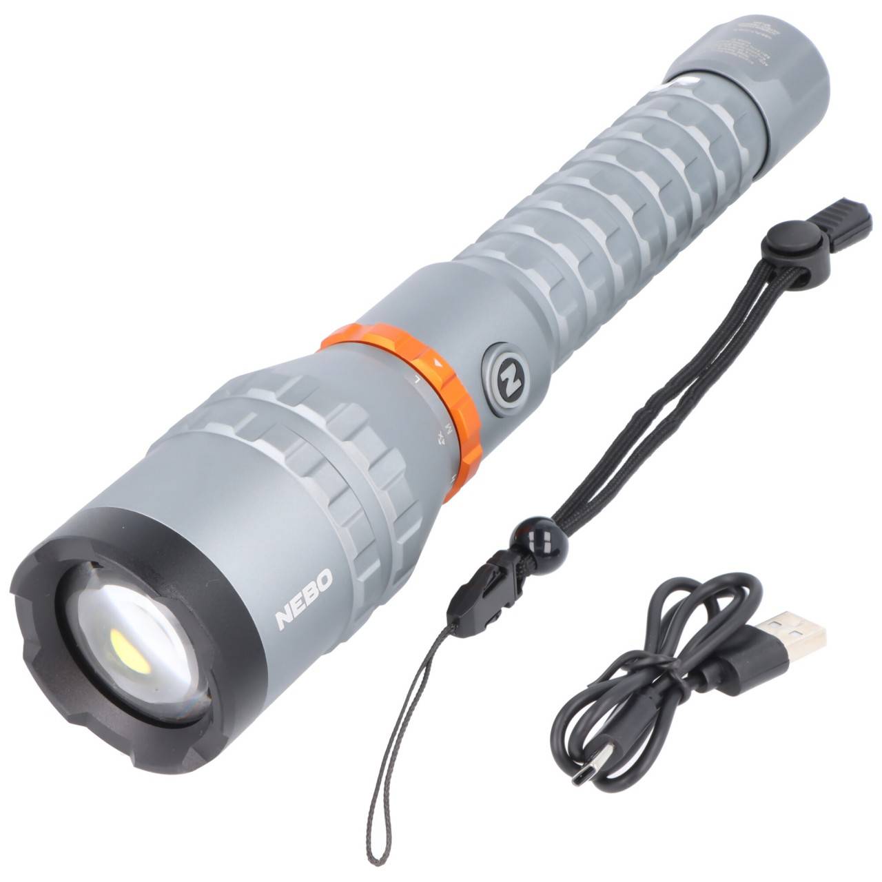 NEBO Davinci 8000 LED Taschenlampe, 8000 Lumen, bis zu 206 Meter Leuchtweite, wiederaufladbar-0