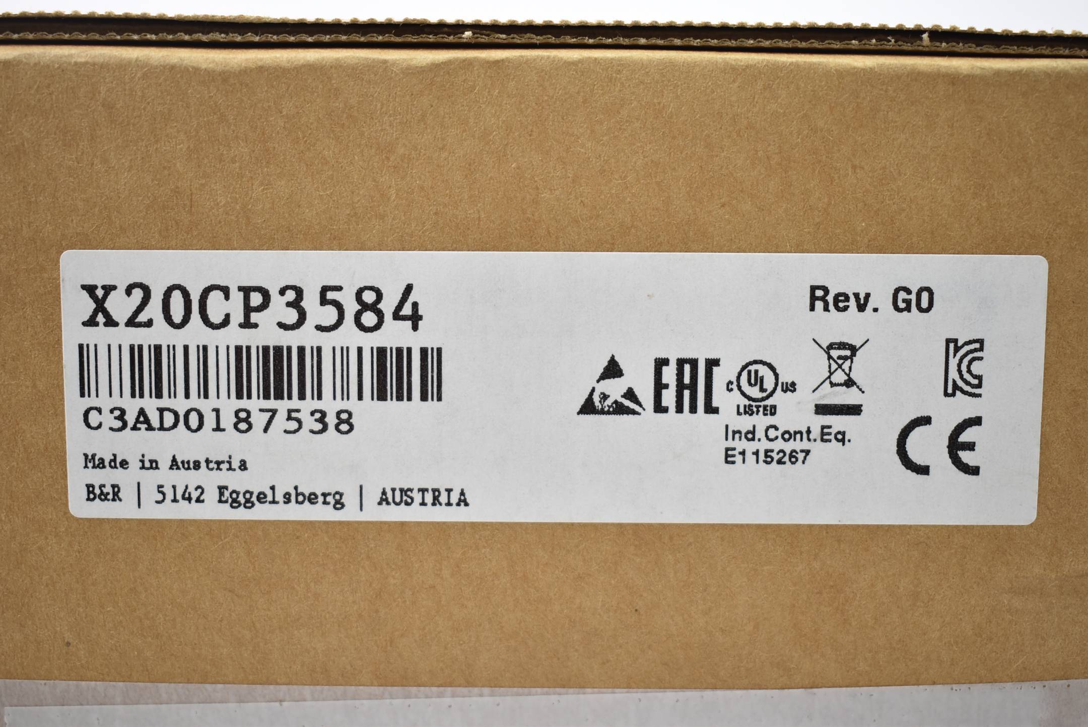 B&R Powerlink-Schnittstelle X20 CP 3584 ( X20CP3584 ) Rev. G0-1