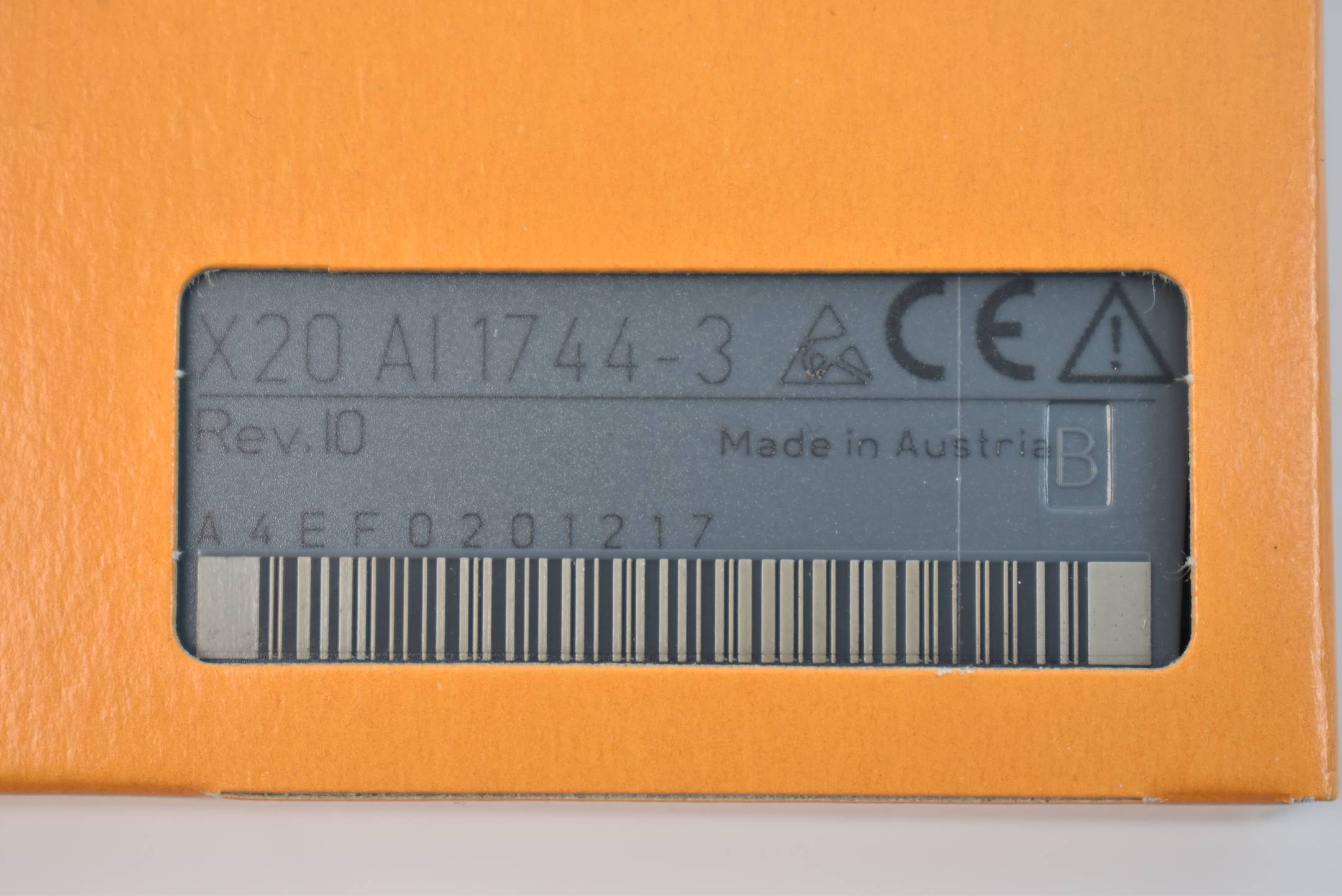 B&R automation analoges Eingangsmodul X20 AI 1744-3 ( X20AI1744-3 ) Rev. I0-1