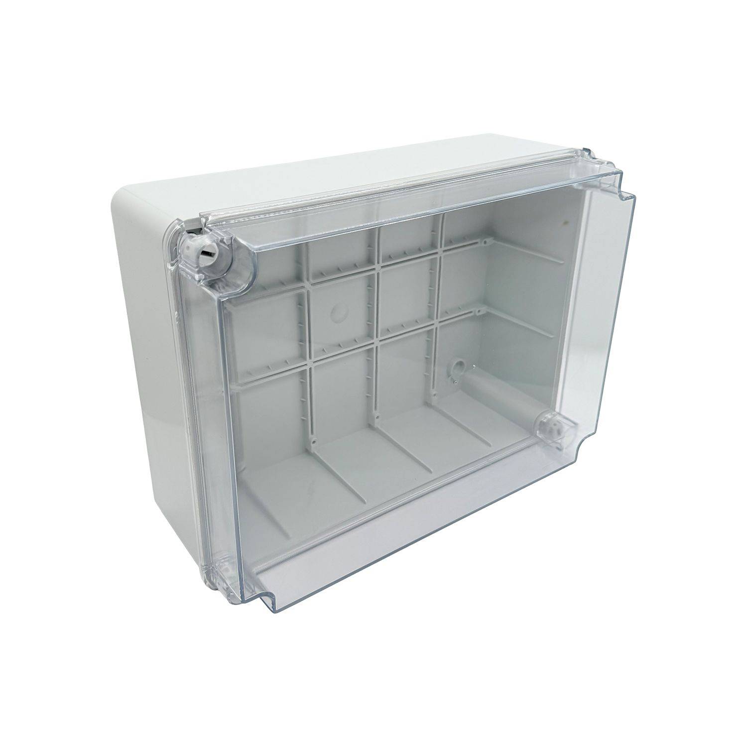 Abzweigdose IP67 Sichttür 310 x 230 x 130 mm Aufputz Feuchtraumdose transparent Deckel-0