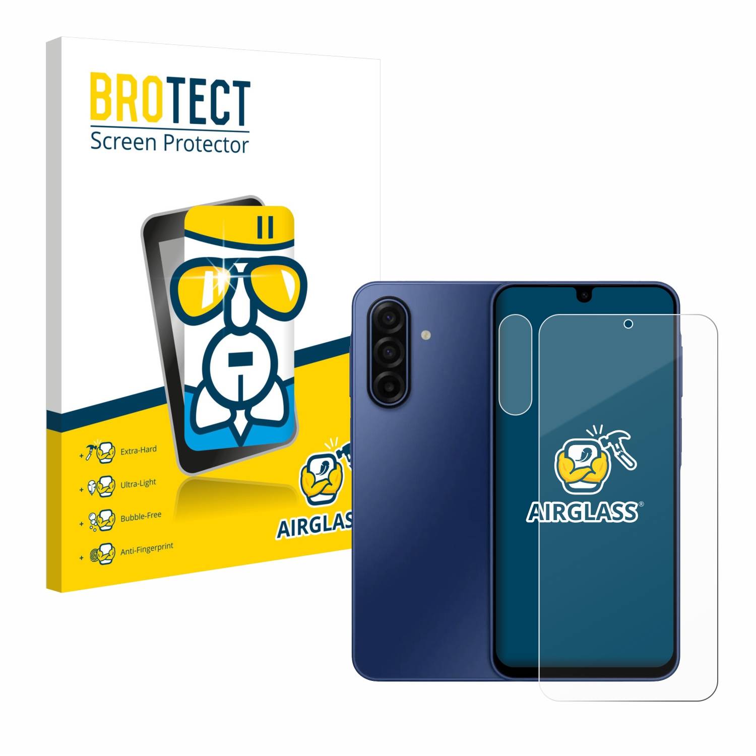 BROTECT Schutzglas für Samsung Galaxy A17 5G (Display+Kamera) Schutzfolie Panzer Folie Glas Display Schutz klar-0