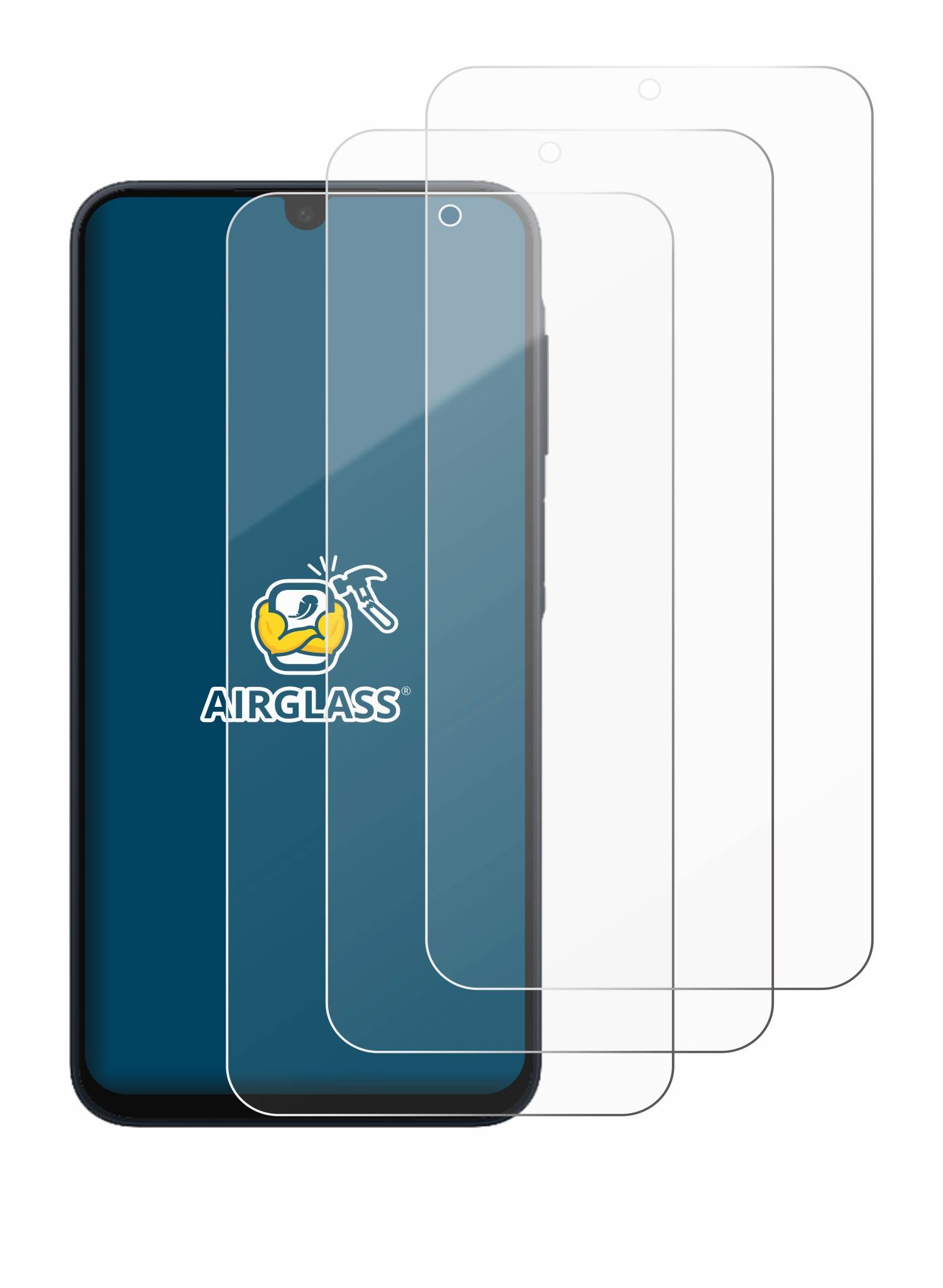 3x BROTECT Schutzglas für Samsung Galaxy A17 5G Schutzfolie Panzer Folie Glas Display Schutz klar-3