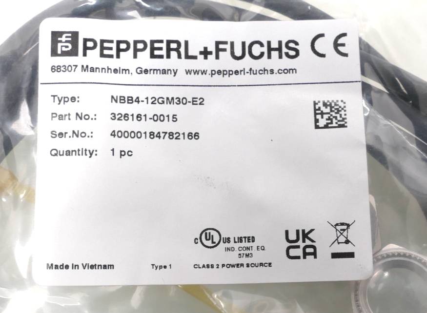 Pepperl + Fuchs Induktiver Sensor NBB4-12GM30-E2 | 326161-0015-2