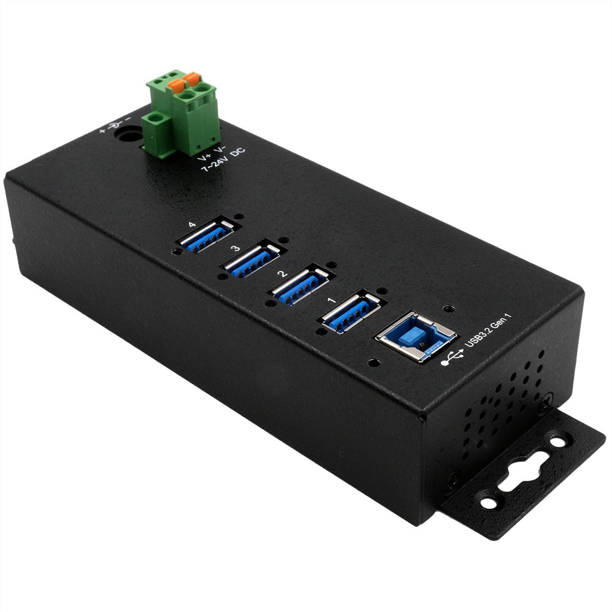 EXSYS EX-1505HMVS 4-Port USB 3.2 Gen 1 Metall Hub mit 3.0A Strom an 4 Ports-3