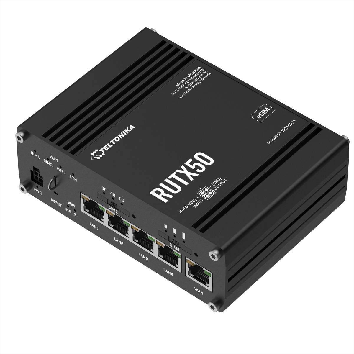 TELTONIKA RUTX50 5G/4G/LTE Industrie Router eSIM Version-2