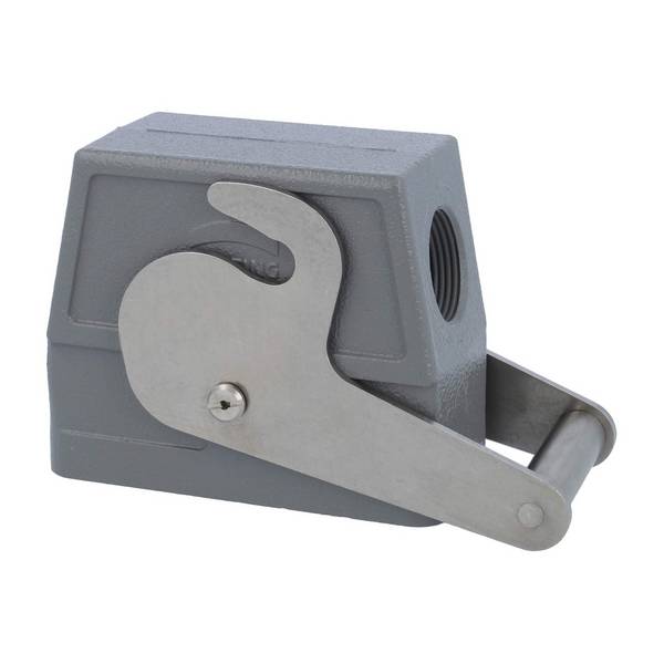 Harting 19300160586, Han 16B Tüllengehäuse hoch, 1xM25 seitlicher Kabelabgang