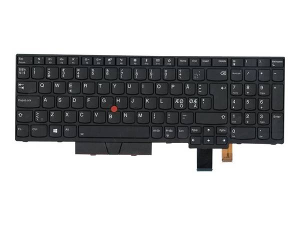 Lenovo Thinkpad T580 - Tastatur - Schwarz - TL: Nordisch, QWERTY