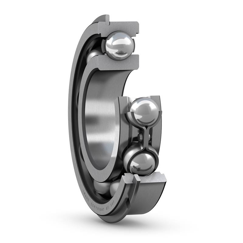 SKF 6409 NR, Rillenkugellager. Ringnut. Sprengring-0