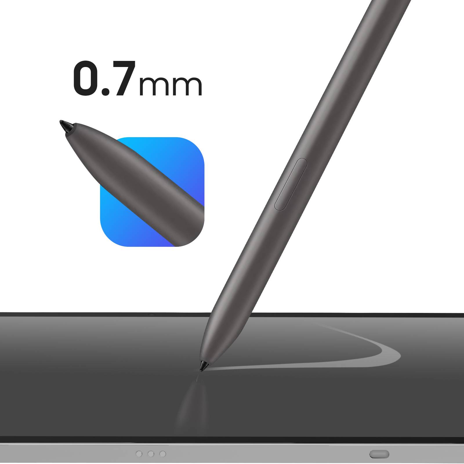 Samsung S Pen EJ-PX510 für Galaxy Tab S9 FE, Tab S10 FE-Serie (Grau)-2