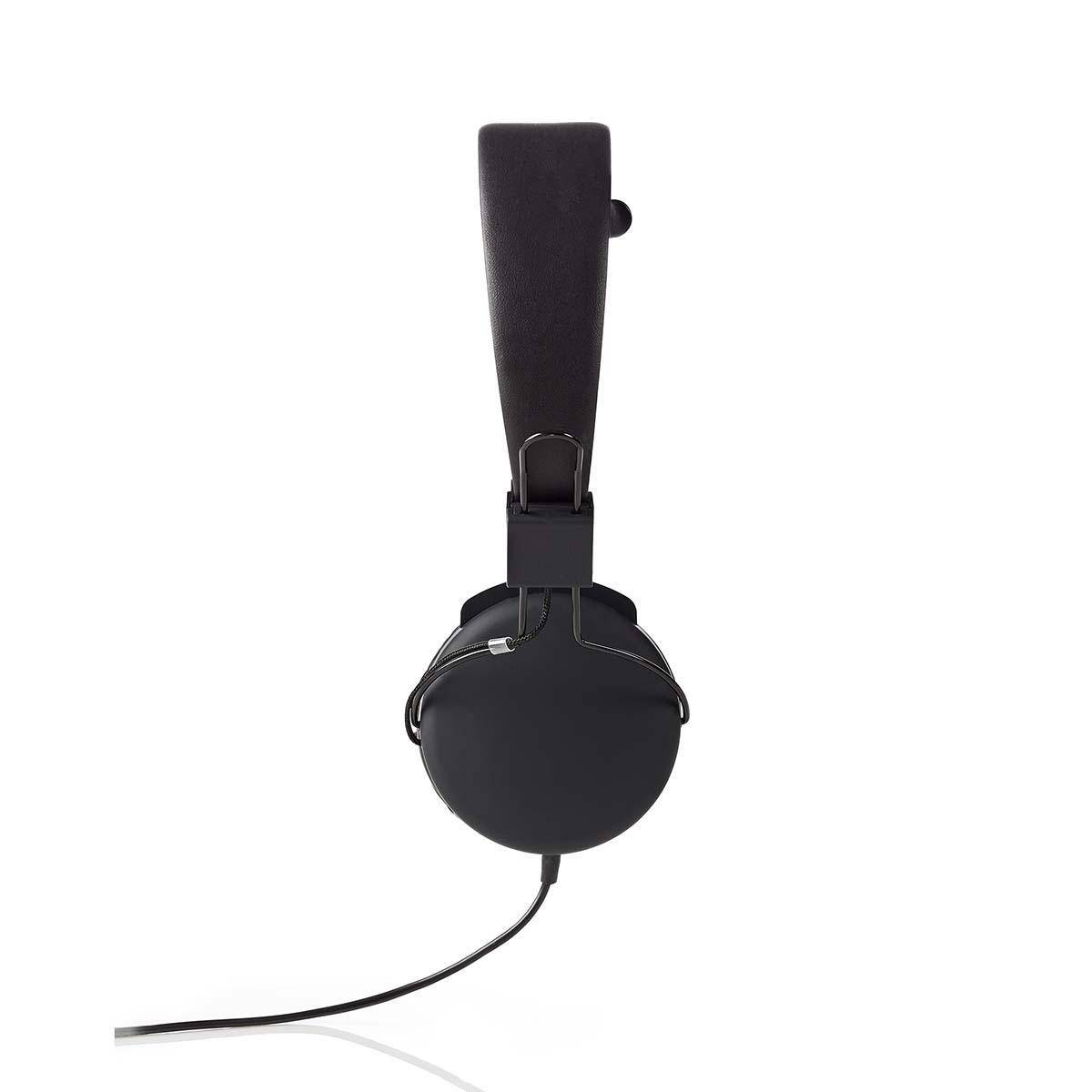 Nedis Kabelgebundene Kopfhörer | On-Ear | Faltbar | 1,2-m-Rundkabel | Schwarz-2