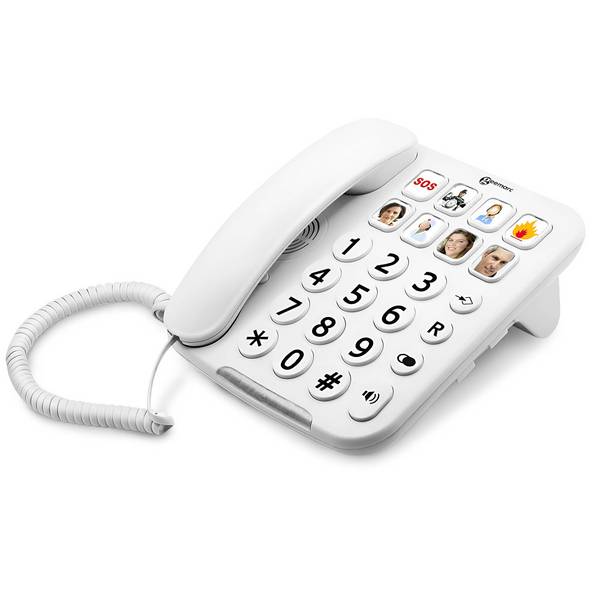 Geemarc PHOTOPHONE 110 Schnurgebundenes Telefon mit großen Tasten