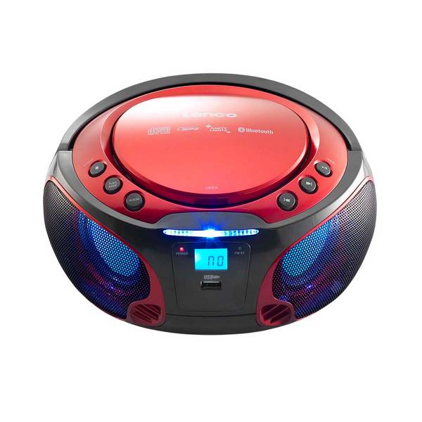 LENCO UKW-Radio CD/MP3 tragbar SCD-550 red