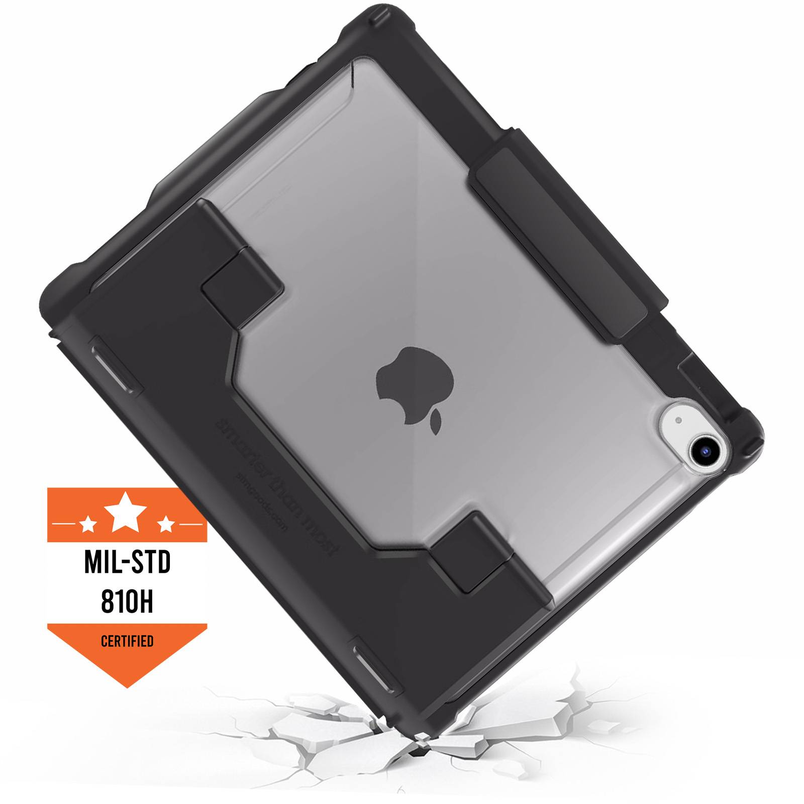 Tastaturhülle Azerty iPad 11 2025/10 2022 Touchpad Schwarz-2