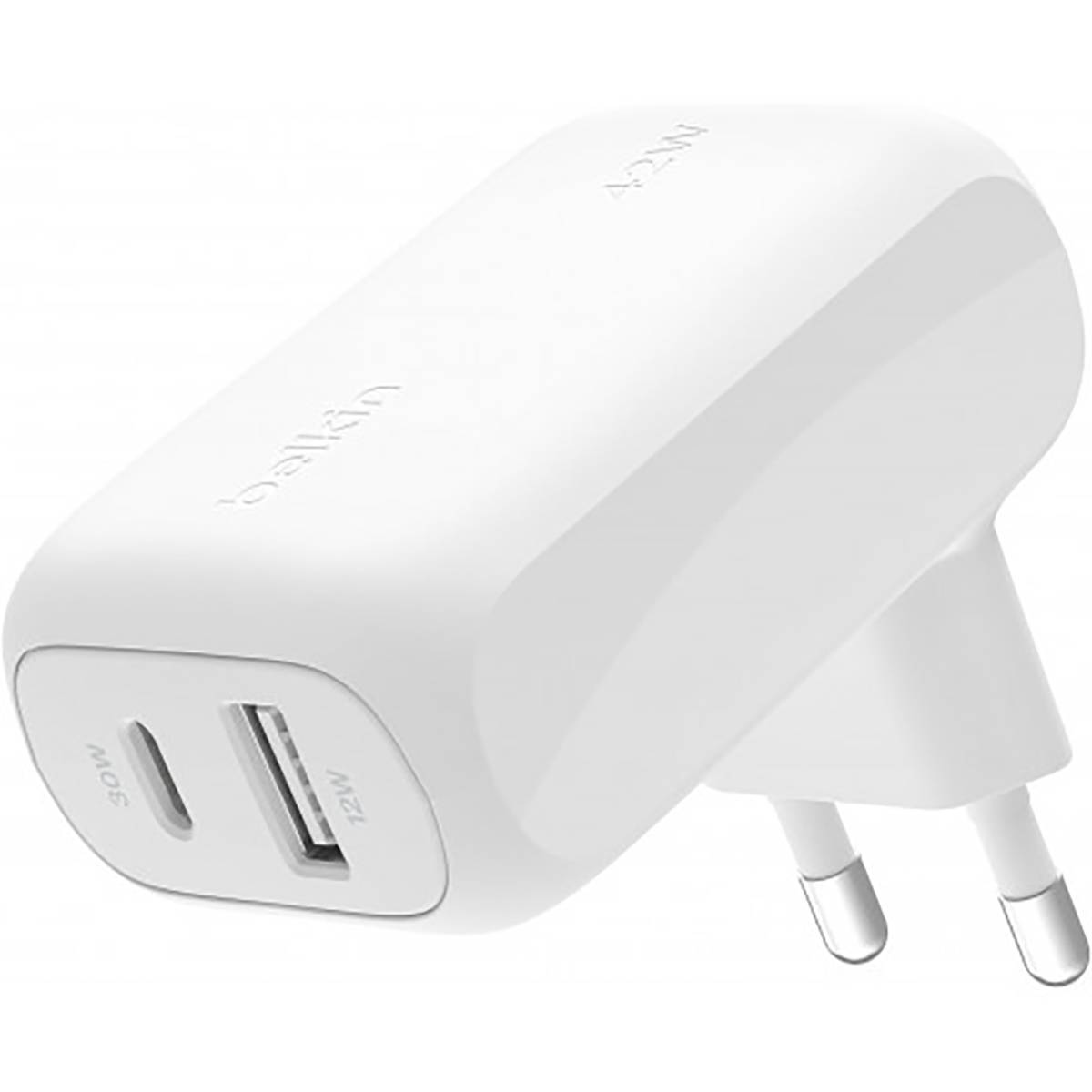 Belkin BoostCharge - Netzteil - 42 Watt - 3 A - PD 3.0 - 2 Ausgabeanschlussstellen (USB-C, USB)-0
