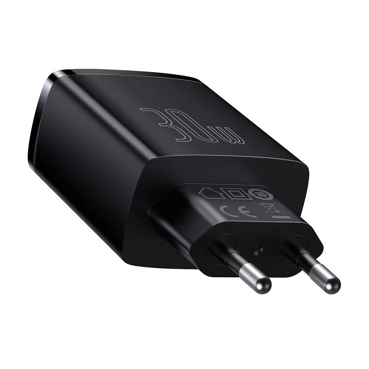 Baseus Compact Power Supply Adapter 30Watt 1xUSB-C + 2xUSB-2