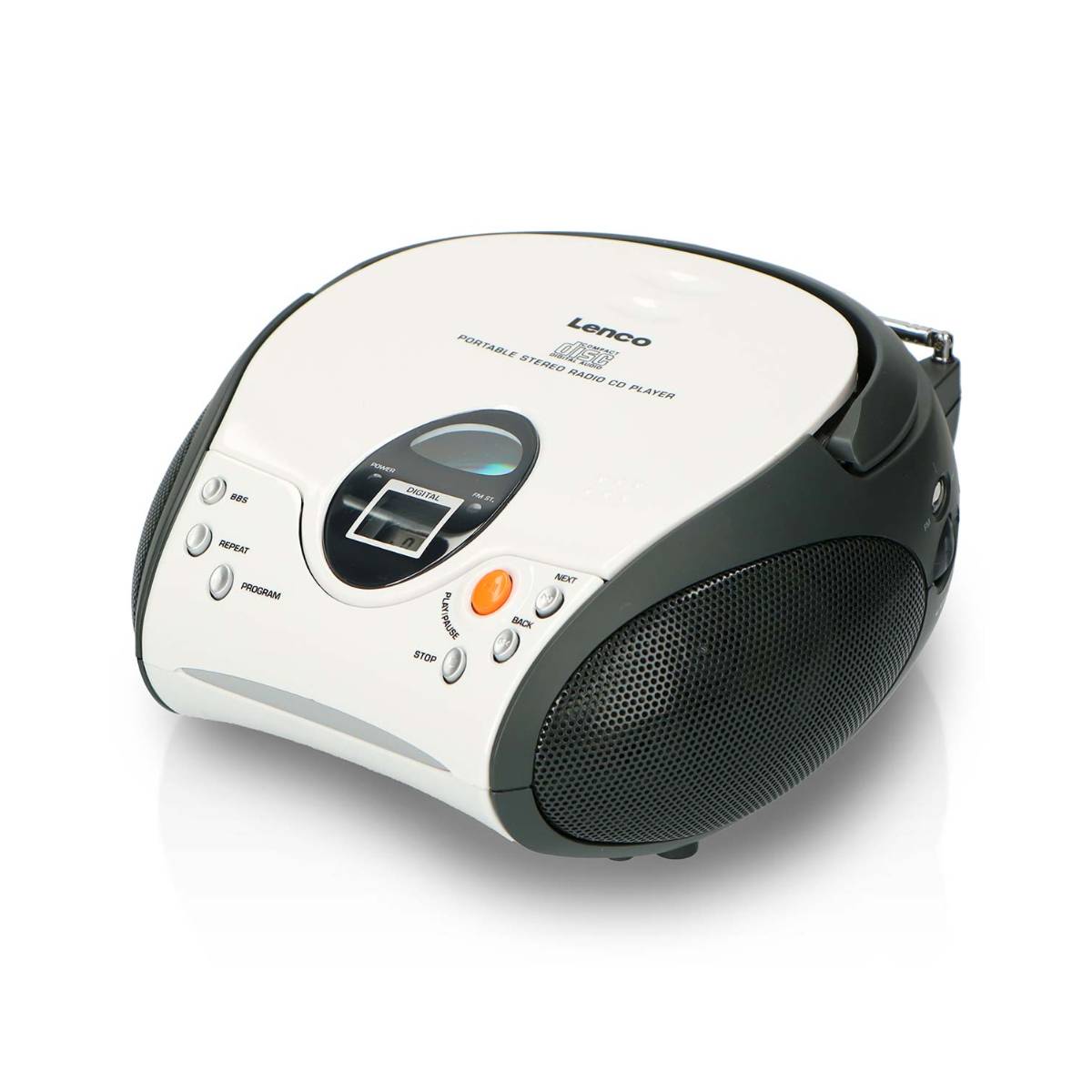 LENCO UKW-Radio m.CD SCD-24 white-2