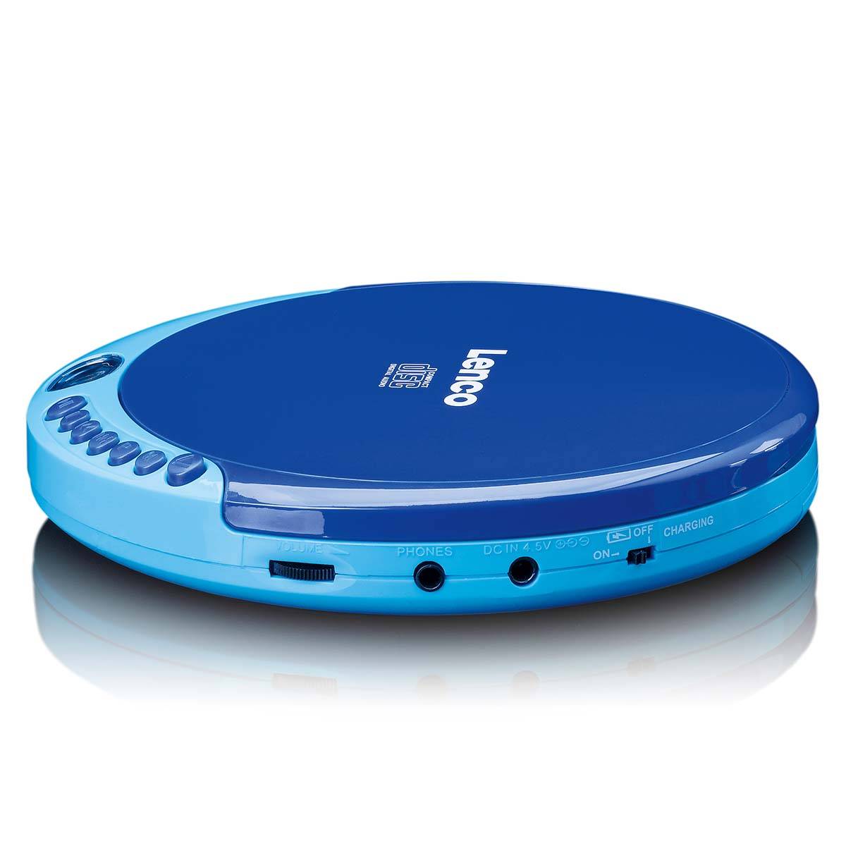 Lenco Portabler CD Player CD-011BU blau-3