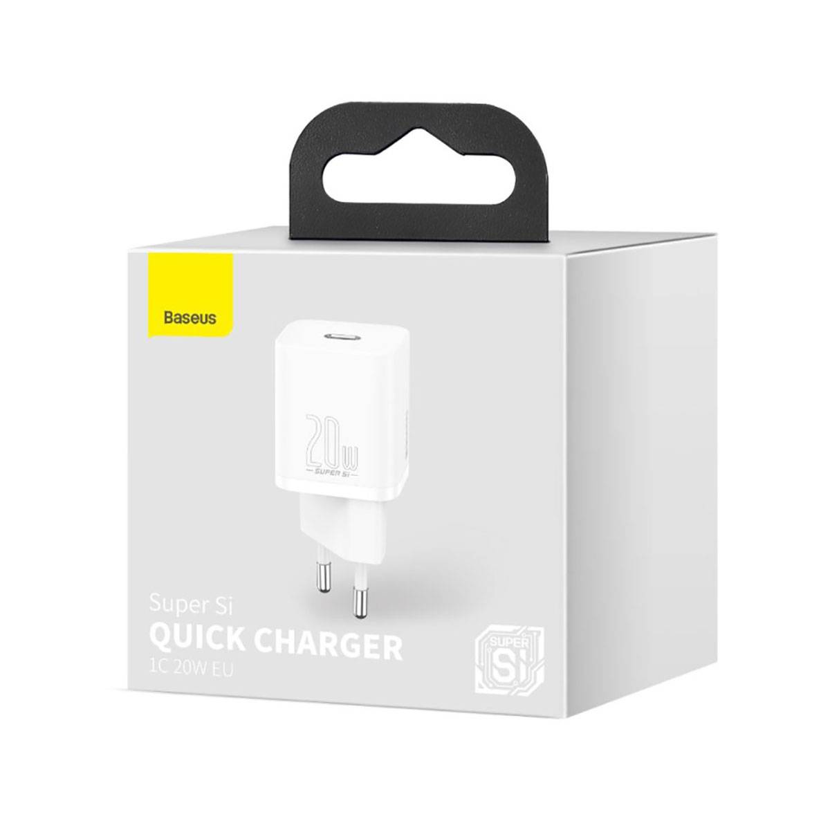 Baseus - CCSUP-B02 - Netzladegerät Baseus Super Si Quick Charger 1C 20W (weiß)-4
