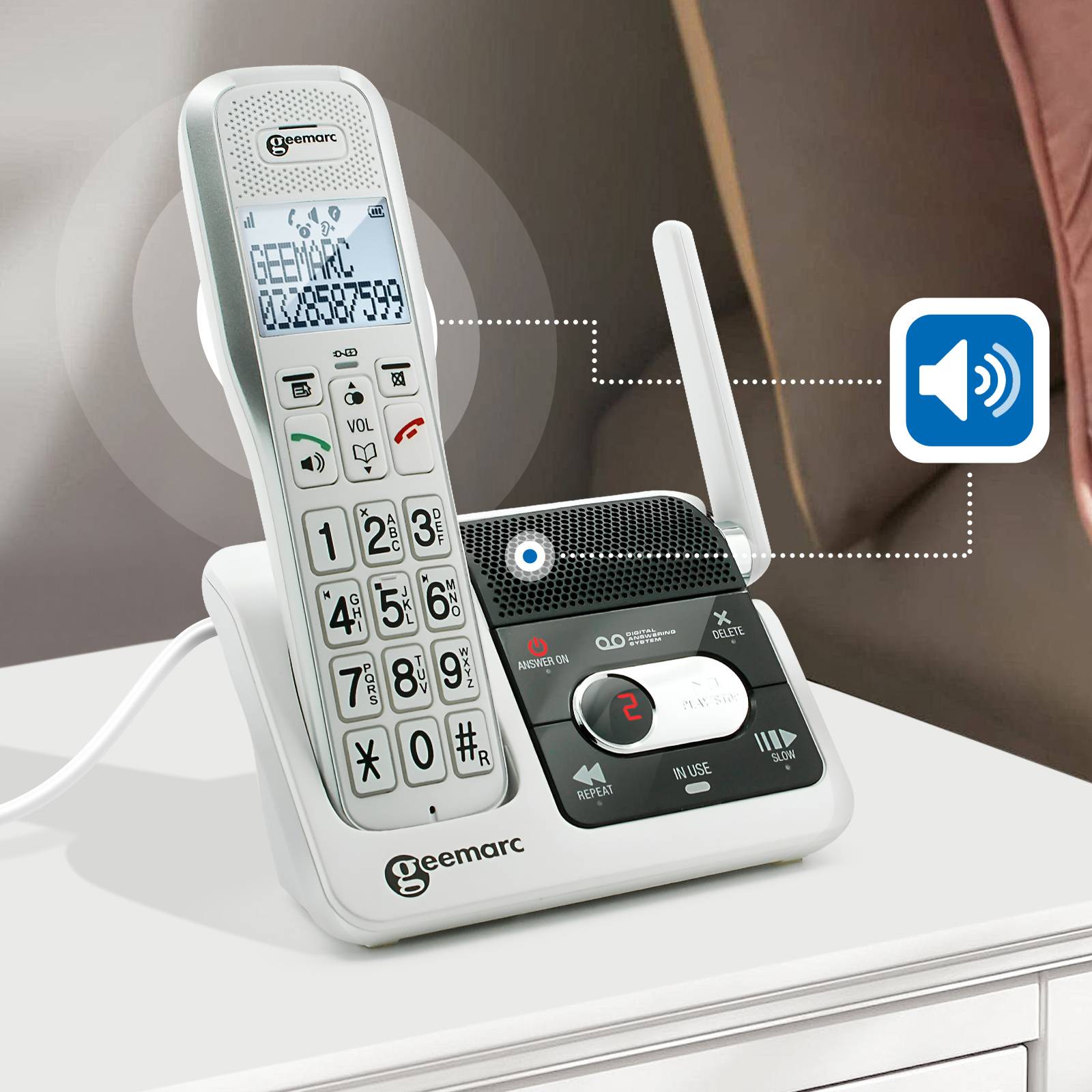 AmpliDect 595 U.L.E - Schnurlostelefon-2