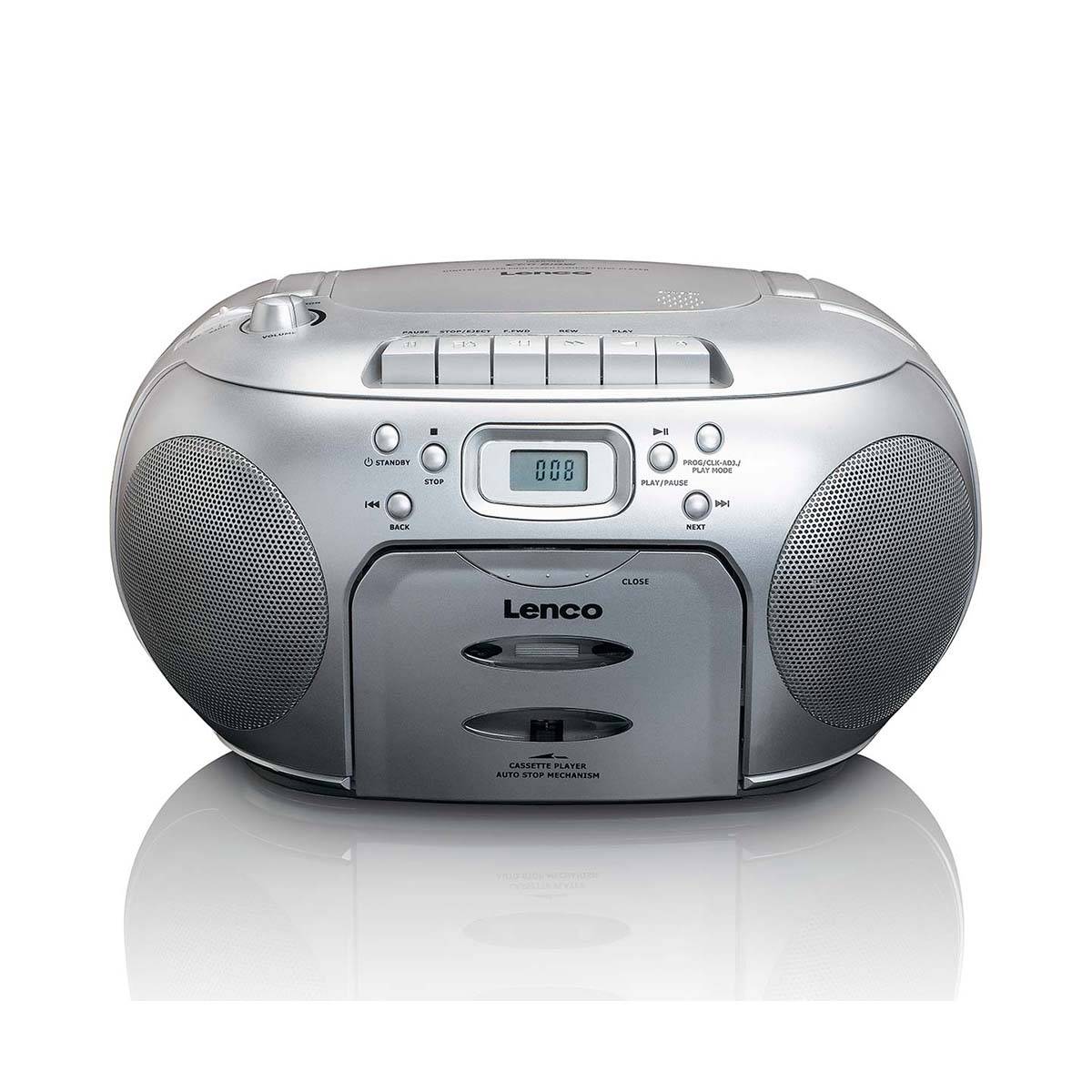 LENCO Radio/CD/Kassetten-Player SCD-420 SILVER-2
